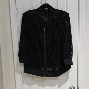 Torrid Black Bomber Jacket Size 2XL